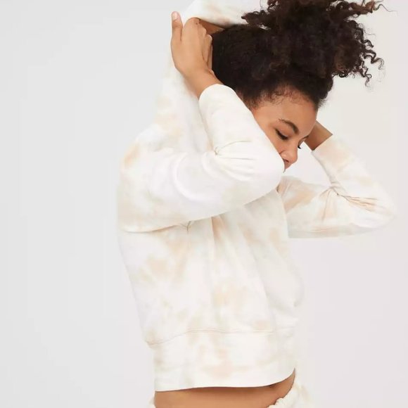 OFFLINE OTT Fleece Cropped Hoodie Sands - Picture 5 of 6